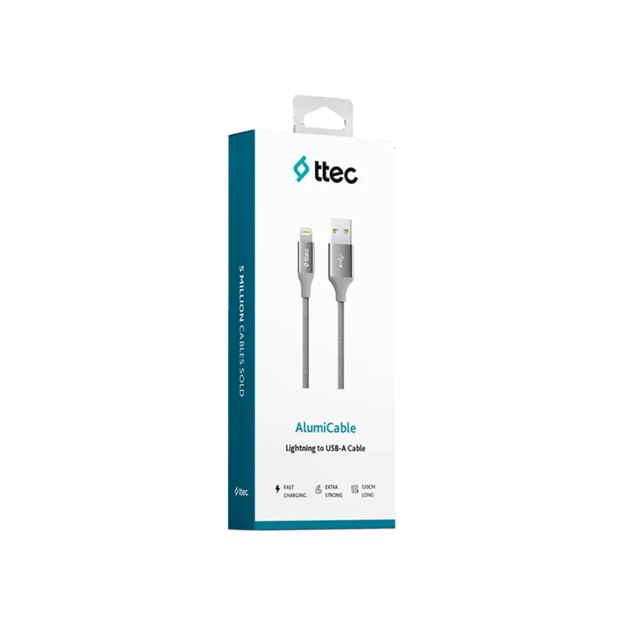 Ttec AlumiCable iPh. Şarj KablosuUzayGri Şarj Kabloları