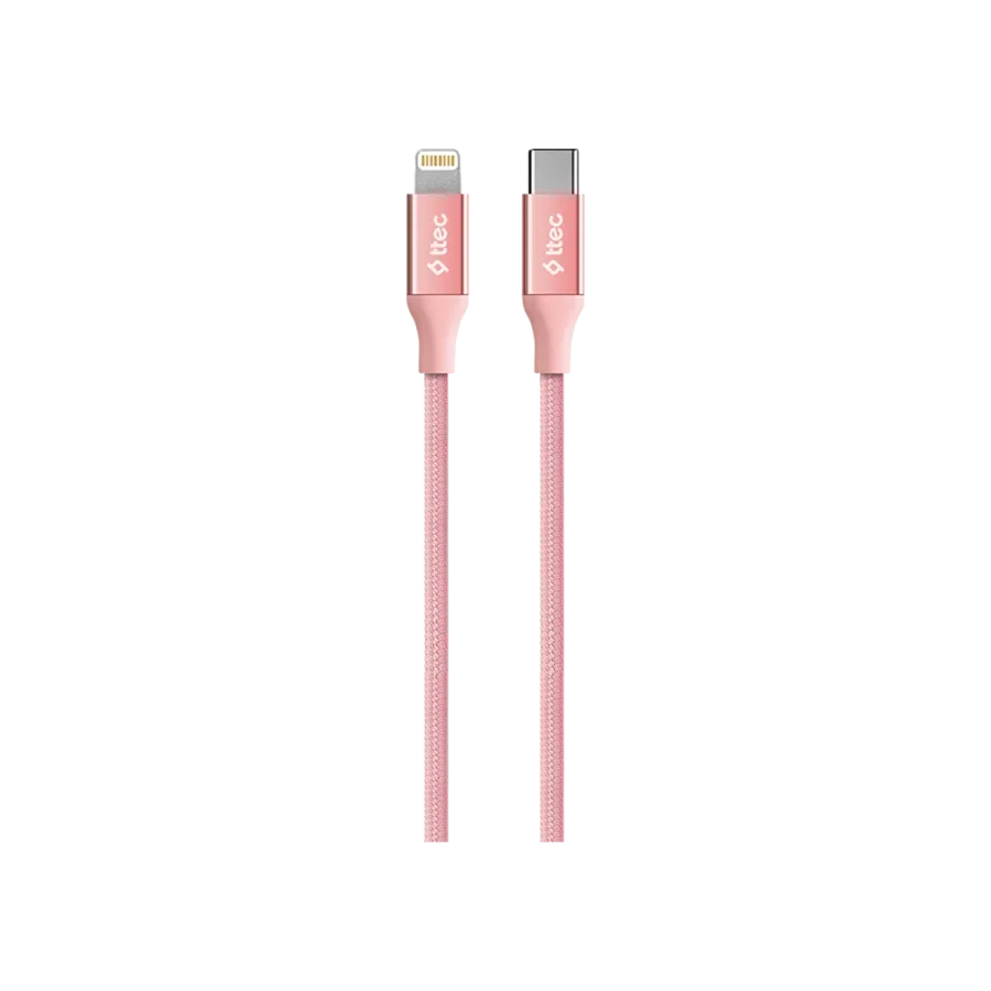 Ttec AlumiCable Typec-Lightng Kablo Roze Şarj Kabloları