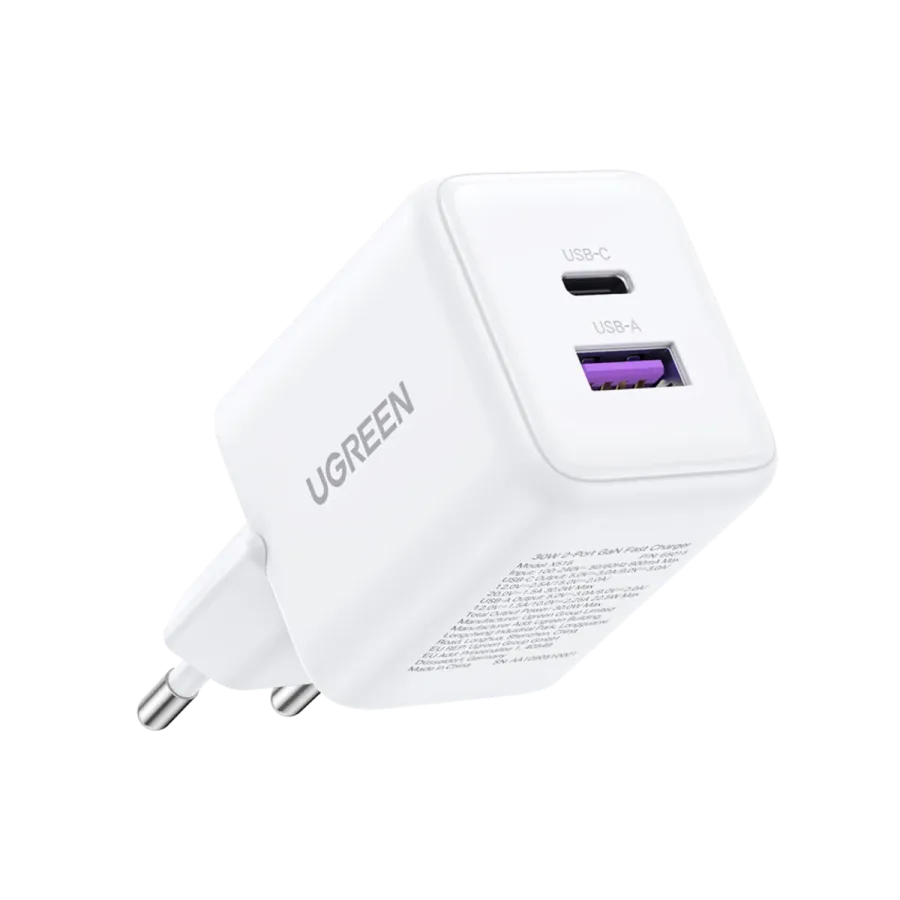 UGREEN 30W 2 Portlu Hızlı Şarj Cihzı Byz Cep Telefonu Aksesuar