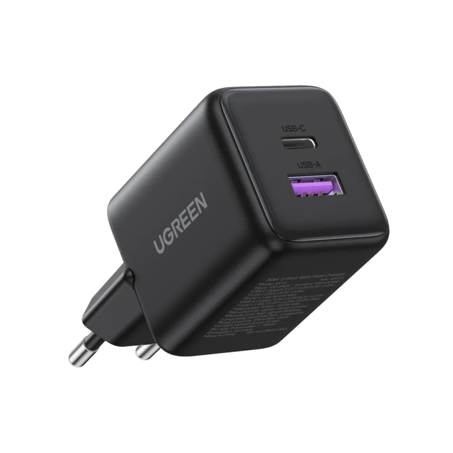 UGREEN 30W 2 Portlu Hızlı Şarj Cihzı Syh Cep Telefonu Aksesuar