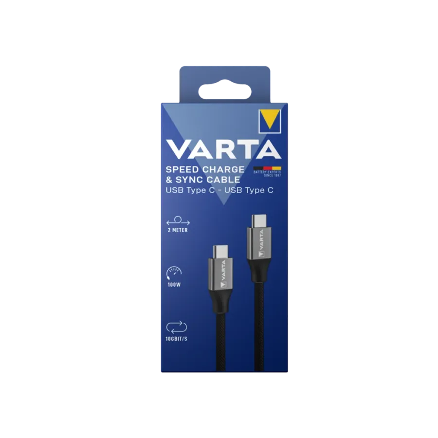 VARTA Şarj Kablosu 2m C-C Şarj Kabloları