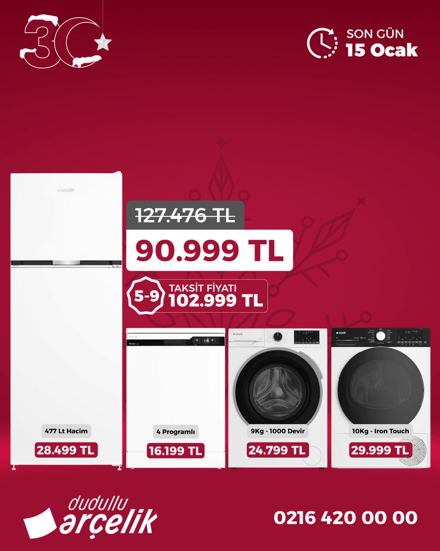 Dudullu Arçelik 4lü Çeyiz Seti 2