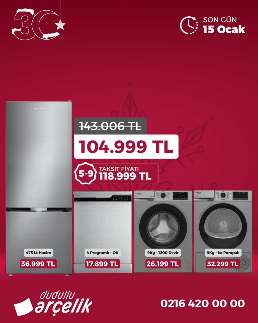 Dudullu Arçelik 4lü Çeyiz Seti 3