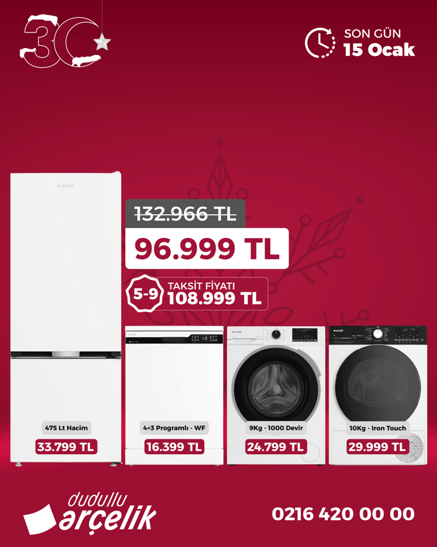 Dudullu Arçelik Çeyiz Seti 4 